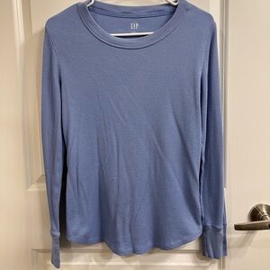 GAP Waffle Knit Blue Crewneck | Size Medium